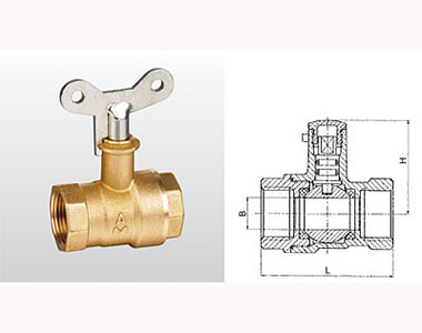 埃美柯黃銅帶鎖球閥結(jié)構圖